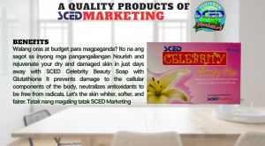 (240 FOR 3PCS )SCED CELEBRITY BEAUTY SOAP 90g