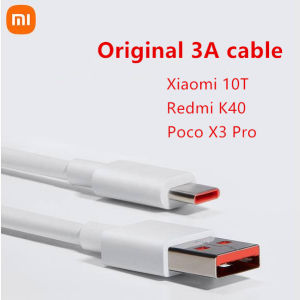 Xiaomi สายชาร์จ Redmi 3A ดั้งเดิม33W USB ชนิด C แบบเร็วเหมาะสำหรับ Xiaomi 10T /Redmi Note10 K40 /Pop X3 Pro สายข้อมูล