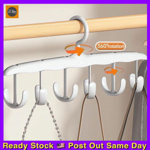 Penyangkut Baju Serbaguna 12 Hook Hanger Space Saver Saving Magic Clothes Hangers Hanger Rotate Anti-skid Organizer Rack Wardrobe 多功能衣架