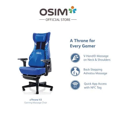 OSIM uThrone V2 Gaming Massage Chair (Inclusive of Free CoolGel Memory Foam Cushions & Assembly)