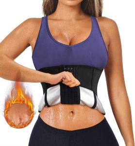 Waist Trainer Cincher for Women Sweat Belly Trimmer Body Shaper Belt Tummy Control Girdle Sauna Corset Workout