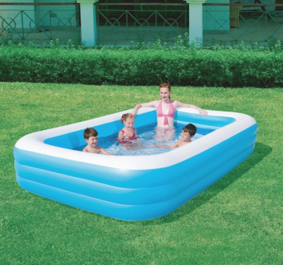BESTWAY 3L 54009# DELUXE FAMILY INFLATABLE POOL - Main Image