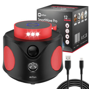 Máy Đuổi Chuột Cao Cấp Mifan SmartWave Pro 360° – 4 Loa Siêu Âm Đổi Tần Tự Động Cảm Biến PIR Đèn Flash | BH 12 Tháng