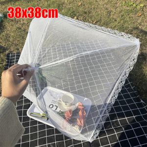 PRETTY MJ Foldable Food Covers Anti Fly Mosquito Dustproof Vegetable Cover Umbrella Breathable Dining Table Mesh Cover