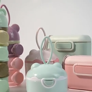 Công thức trẻ sơ sinh dụng cụ định lượng bình đựng sữa di động Hộp lưu trữ với tay cầm mang đi & Muỗng cho hoạt động ngoài trời du lịch