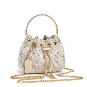 NBJ59 DBB93 DBX30 Glitter Bucket Bag atau Rhinestone Drawstring Bag clutch tas pesta