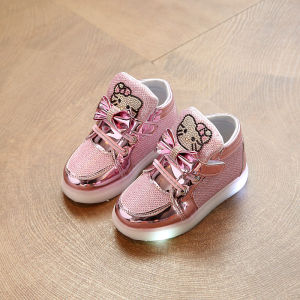 fashion kids shoes LED shoes for kids girls angle boot for kids girls right up casual shoes for kids Size 22-30