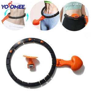 Yoomee Auto-Spinning Hoop Smart Counting Detachable Loss Weight Fitness EquipmentWaist Training Hula Hoops