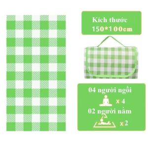 Thảm dã ngoại thảm picnic thích hợp đi du lịch đi phượt chụp ảnh bạt trải cắm trại gấp gọn không thấm nước