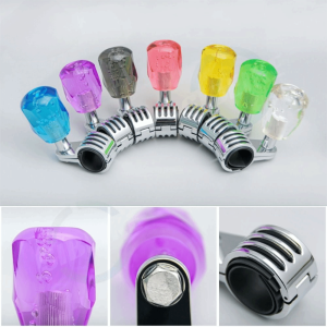 SHIHENG Octagonal Design Steering Wheel Spinner Knob 360° Bearing Acrylic Crystal Material Power Steering Aid Easy Install Sturdy Construction Acrylic Crystal Knob Car Steering