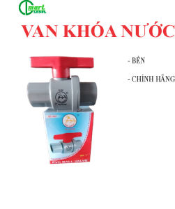 Van Khóa Nước Taijaan Đài Loan Nhựa PVC Tay Đỏ 21 27 34 42 49