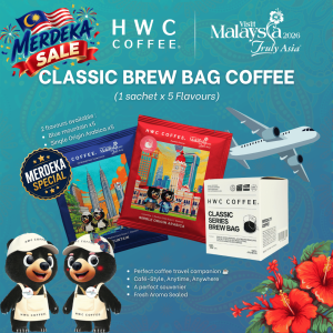 [Merdeka Sale] HWC Coffee x Visit Malaysia 2026 Classic Brew Bag Coffee (10s)