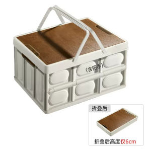 Outdoor camping storage box car trunk organizer box car folding thickened storage box plastic storage box