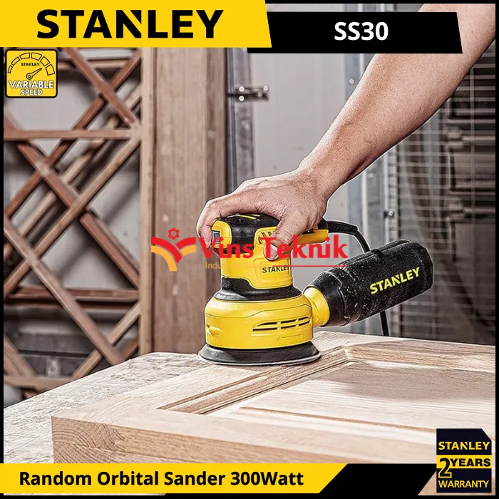 Mesin Amplas Bulat Random Orbital Sander STANLEY SS30 SS 30