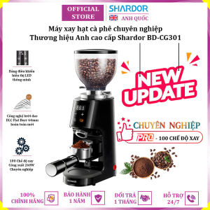 Máy xay cà phê chuyên nghiệp 100 chế độ xay thương hiệu cao cấp Shardor BD-CG301 - Công suất 260W - Hàng nhập khẩu (BH 1 NĂM)