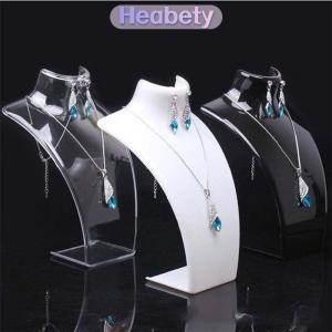 Heabety Hiển thị đồ trang sức thời trang mô hình vòng cổ mannequin Mặt dây chuyền bông tai hiển thị đứng
