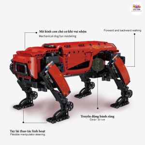 Đồ Chơi Thông Minh Lắp Ráp Kiểu LEGO Chú Chó ROBOT Vui Nhộn Spot Robot Dog 4.0 Điều Khiển Từ Xa MK 15067 Với 936 PCS