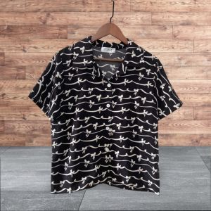 Shirts67 เสื้อเชิ๊ตผู้หญิง คอปก เสื้อเชิ๊ตฮาวาย แขนสั้น ลายโบว์น่ารักมาก ผ้าใส่สบาย ใส่ได้ทุกๆโอกาส
