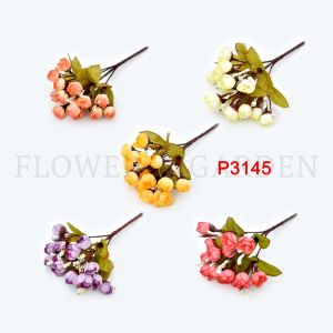 flower addict Bunga Mawar Buatan dengan Bahan Sutra untuk Hiasan Dekorasi Bunga Hias P3145