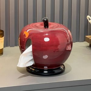 Sacesr Ceramic Tissue Creative Aesthetic Wet Tissue Case Elegant Art Napkin Kitchen Desktop Decor Ornament Storage Boxes B8T9H