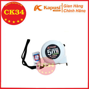 Thước rút cuộn thép nền trắng chống va đập hãng KAPUSI mẫu trắng cam