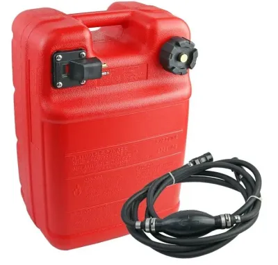 12L 24L Portable Boat Fuel Tank Yacht Engine Marine Oil Box With Connector Yamaha + Oil Pipe