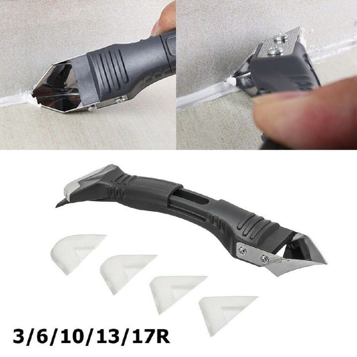 Glass Glue Angle Scraper, Caulk Remover and Sealant Scraper Set 3 In 1