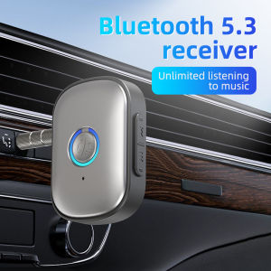 Kebidumei Bluetooth 5.4 Receiver 2 In 1 Transmitter Lcd Display Aux Bluetooth Car Adapter Wireless Audio Transmitter for TV Speakers