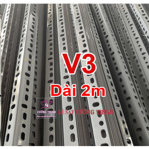 Sắt V lỗ V3.5 dài 18m dày 1.6 ly - Lắp ráp kệ v lỗ đa năng Sắt V lỗ  Làm kệ sắt