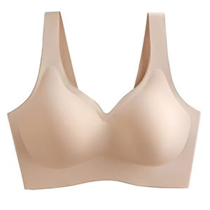 Bestseller 🔥 Womens Seamless Latex Bra Push-up Yoga Bra Wire-free Bra