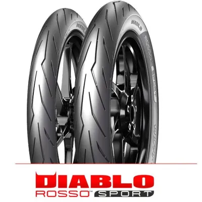 Original Pirelli Diablo Rosso Sport Tubeless Tyre 70/90-17