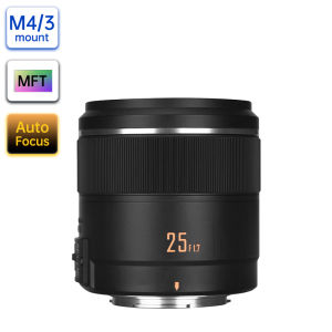 YONGNUO YN25mm F1.7M Camera Prime Lens AF/MF Large Aperture Micro 4/3 Mount for G9 G95 GX9 for Olympus PEN-F E-PL9 E-PL10 Camera