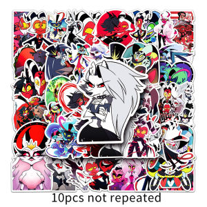50pcs Helluva Boss Sticker Anime Sticker Pack Waterproof Vinyl Stickers DIY for Aquaflask Water Bottle Laptop Scrapbook Journal Kindle Guitar