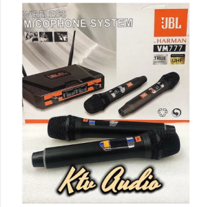 JBL VM-777 Wireless Microphone (UHF) 50m Receiving Range Anti-drop Metal Microphone