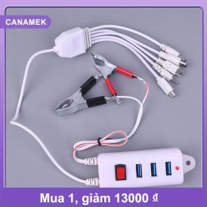 【CANAMEK】 3USB Clip với chuyển đổi sạc điện thoại di động sạc USB giao diện phổ Pin điện thoại di động sạc