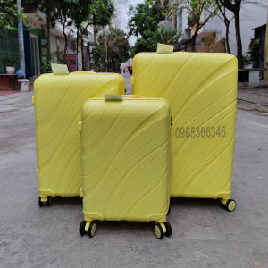 SALE Vali Nhựa PP cao cấp siêu bền chống bể vỡ khóa kéo 2 lớp chống trộm thích hợp ký gửi nước ngoài