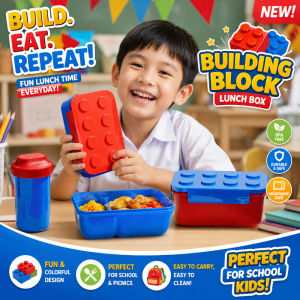 1050/1300ml Children Lunch Box Student Cute Portable Bento Box Grid Division Microwave Safe Food Box