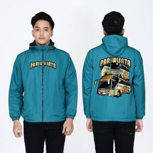 Jaket Eleganter Parasut Custom Pria Wanita BUS BASURI