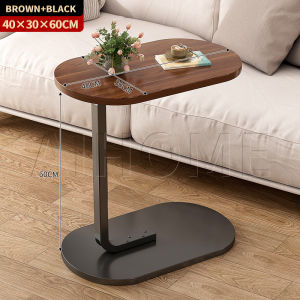 Oval Coffee Table Sofa Side Table Nordic Minimalist Wood Office Table Mobile Table