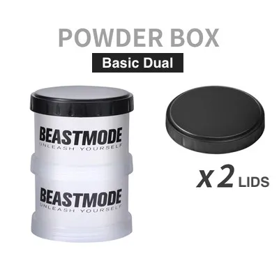 🌟SG SELLER🌟 BeastMode Stackable Powder Box Compartment Container for Milk & Protein Shake Supplement