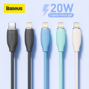 Baseus Liquid Silica Gel 20W PD USB C Cable for i13 12 Pro Mini Max Fast Charging Cable for iPd Pro Type-C