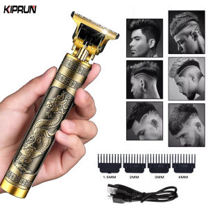 KIPRUN Tông Đơ Cắt Tóc Tông Đơ Điện Cắt Tóc Cho Nam Máy Tỉa Râu Tóc Sạc USB Chuyên Nghiệp Máy Cạo Râu Không Dây Máy Cắt Tóc Kèm Lược Hướng Dẫn