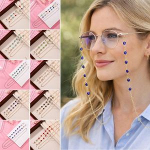 YESMILE Colorful Crystal Beads Eyeglass Holder Multicolor Anti Drop Sunglass Lanyard Straps Fashion Nonslip Strap Women Men