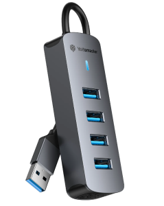 ORICO ฮับ USB 4พอร์ต5Gbps แฟลชไดรฟ์สองหัวความเร็วสูงสูง3.0อะลูมินัมอัลลอยปลั๊กแอนด์เพลย์ตัวแยกซ็อกเก็ตขนาดเล็ก/ตัวแยก USB