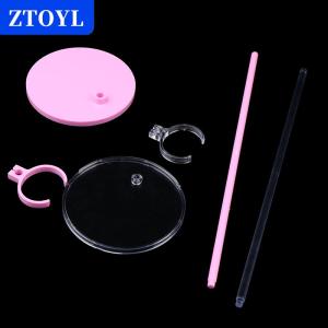 [COD] ZTOYL ขาตั้งโชว์บัตรขาตั้งพลาสติกแบบเท้าคงที่โปร่งใสมีตุ๊กตา