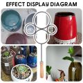 Bottle iron ring wine flask stainless steel iron vase double-head iron ring wine bottle into vase universal type iron ring cutting artifact bottle ironing tool. 