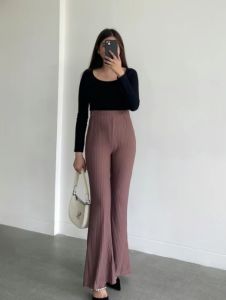 CELANA CUTBRAY RAJUT KNIT WANITA Higwaist Knit Cutbray Wanita