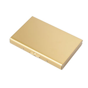 Stainless Steel Anti-Magnetic Anti-Theft Credit Card Box Mens Metal Wallet Card Holder RFID Blocking Protector Case Box