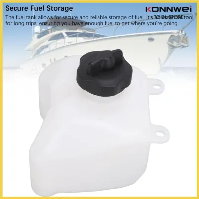 Konnwei Outboard Oil Reservoir Tank Abrasion Resistant Outboard Motor Fuel Tank Rugged Construction Anti Crack for Boat Motor