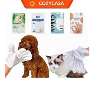 【COZYCASA】Pet Cleaning SPA Gloves Disposable Bath Free Wipes for Cats & Dogs Shower Wipes